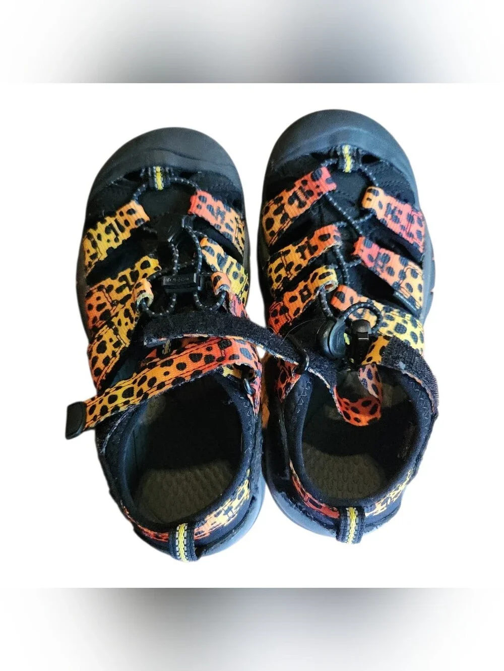 KEEN Kids Newport H2 Rainbow Cheetah  Hiking/Water Sandals; Size 1 Outdoor